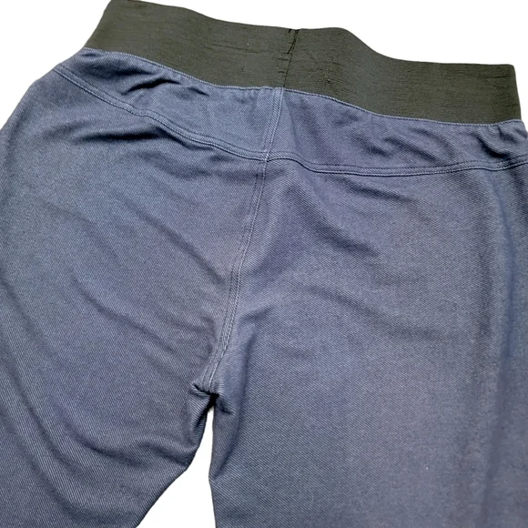 Badgley Mischka American Glamour Faux Denim Blue Leggings Size Medium - Picture 5 of 7